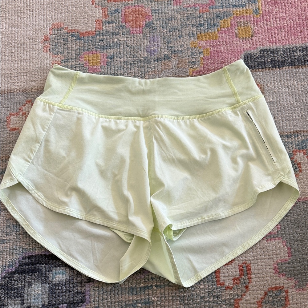 Womens outdoor voices shorts light yellow size medium